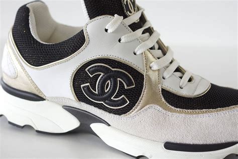 chanel sports shoes white|Chanel metallic sneakers outfit ideas.